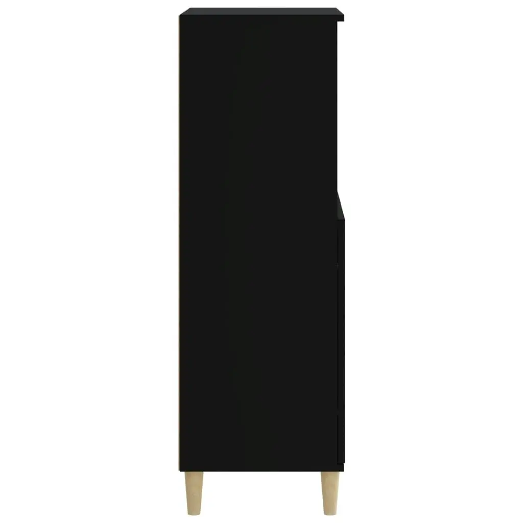 Highboard Black 60x36x110 cm Engineered Wood 821221