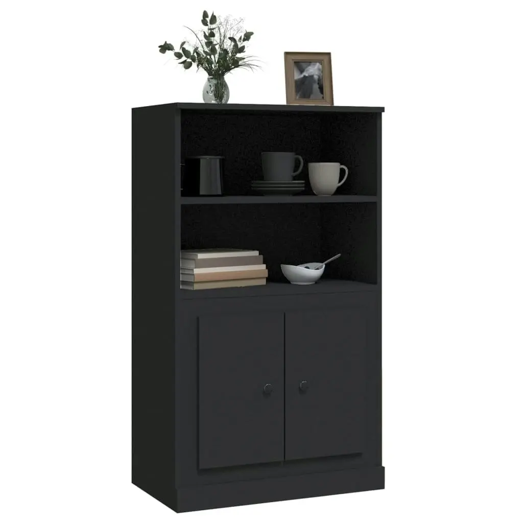 Highboard Black 60x35.5x103.5 cm Engineered Wood 816313