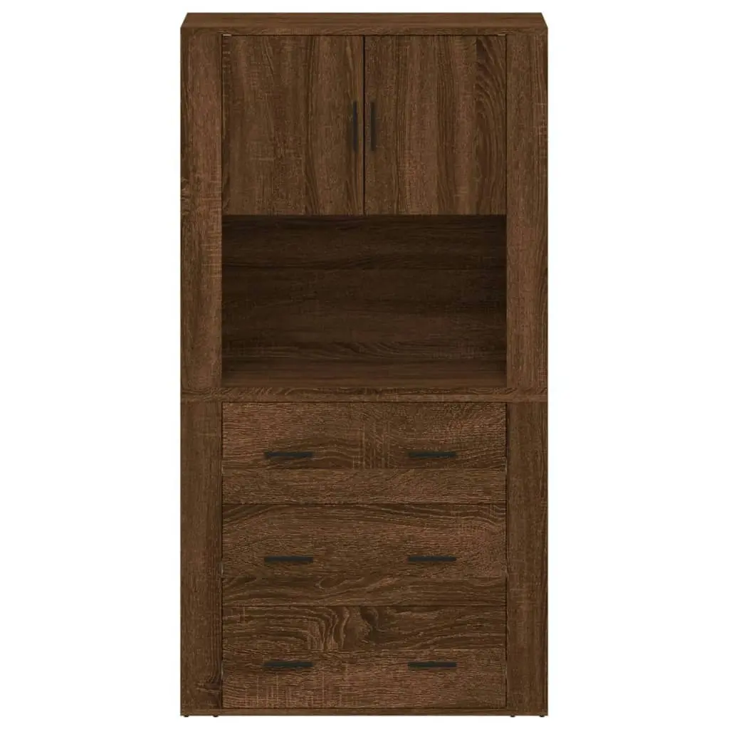 Highboard Brown Oak Engineered Wood 3185390