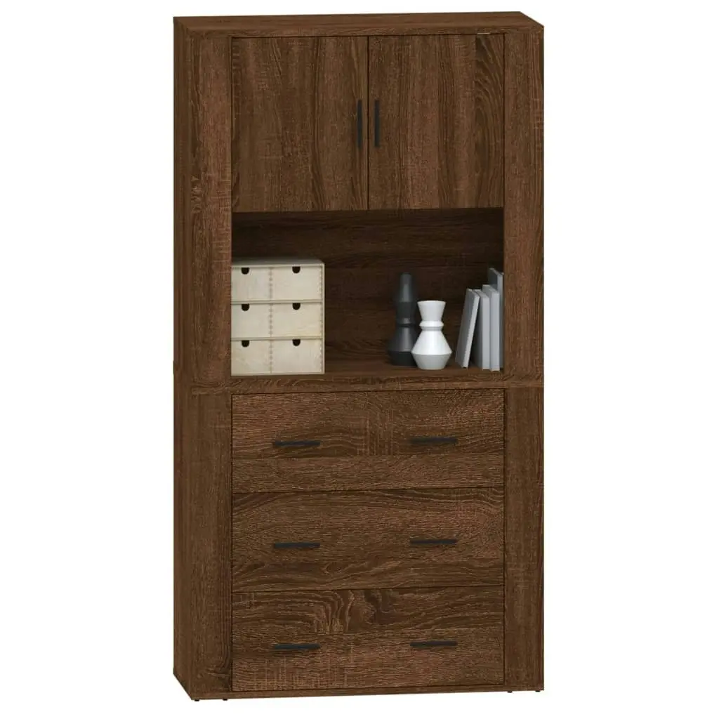 Highboard Brown Oak Engineered Wood 3185390