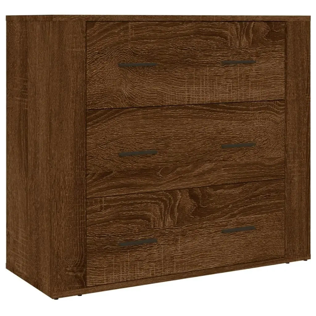 Highboard Brown Oak Engineered Wood 3185398