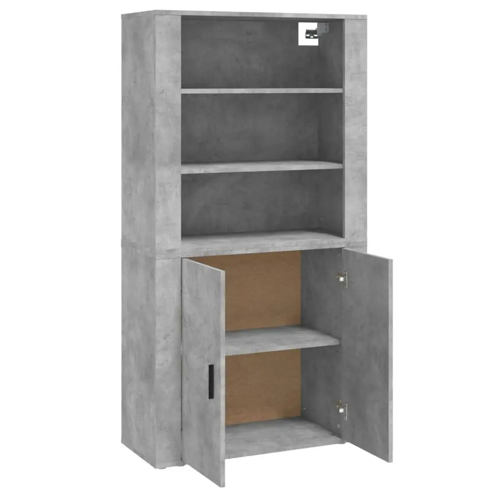 Highboard Concrete Grey Engineered Wood 3185363