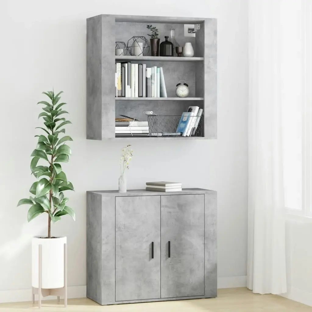 Highboard Concrete Grey Engineered Wood 3185363