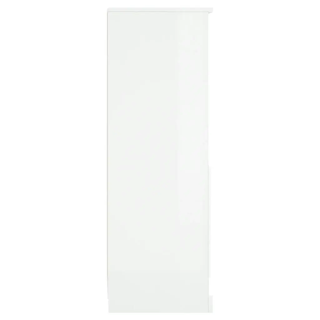 Highboard High Gloss White 36x35.5x103.5 cm Engineered Wood 816322