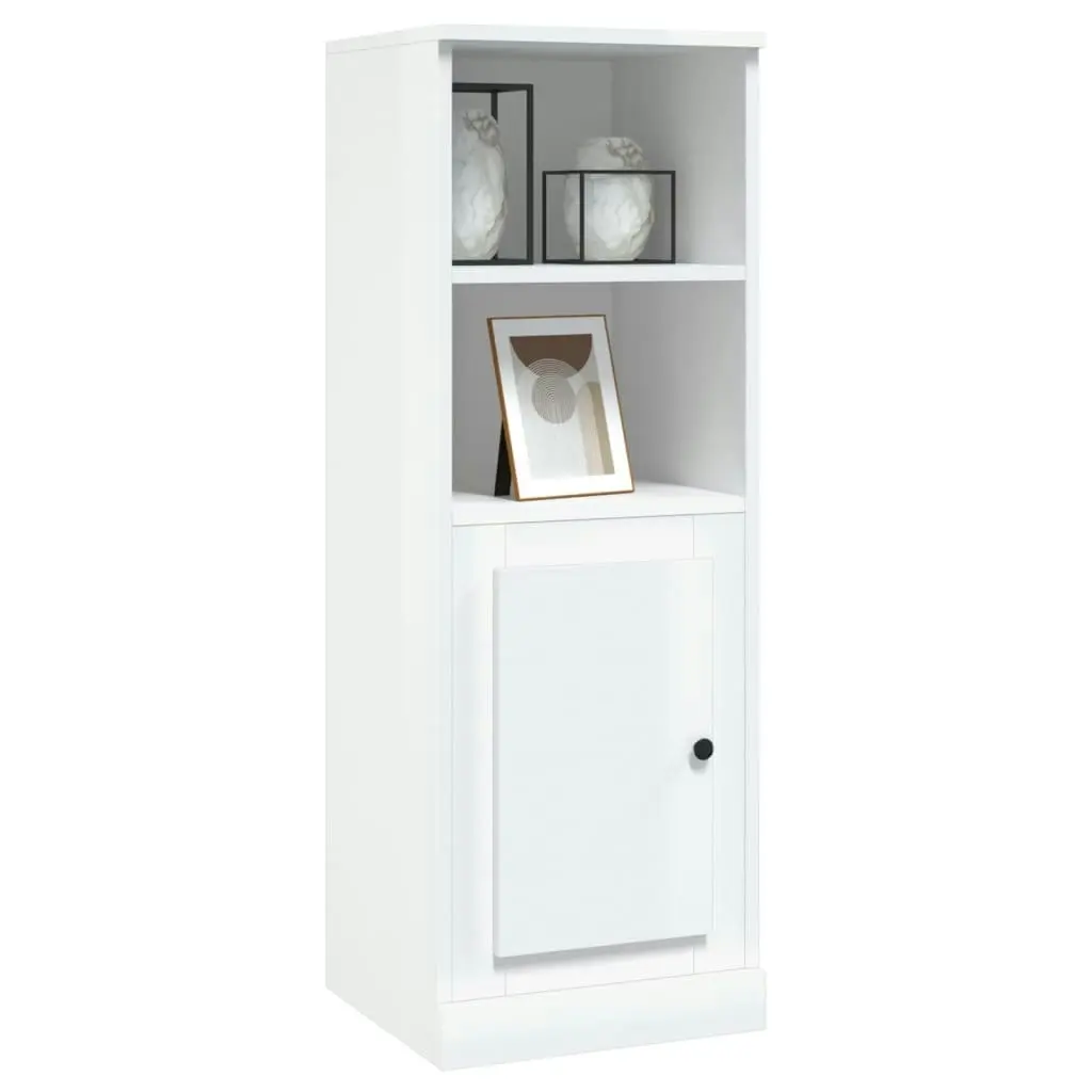 Highboard High Gloss White 36x35.5x103.5 cm Engineered Wood 816322