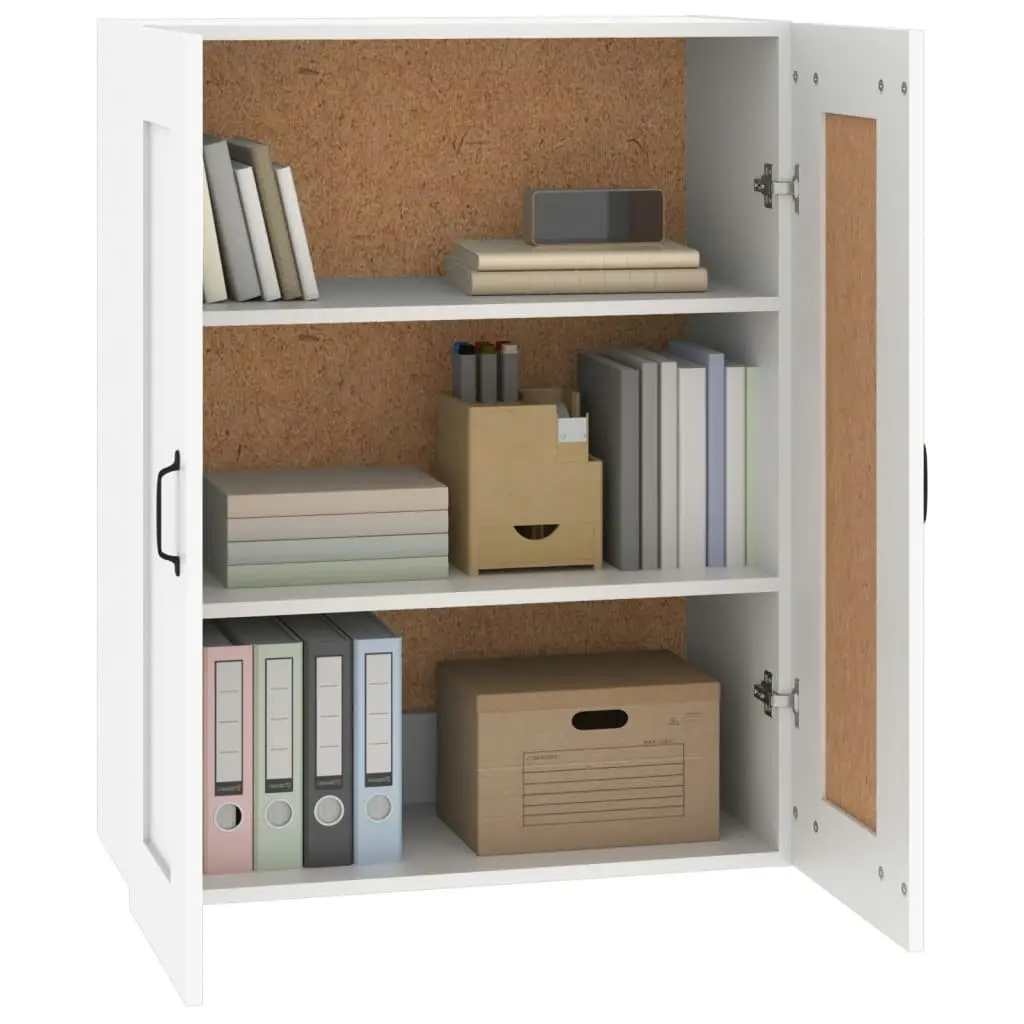 Hanging Wall Cabinet White 69.5x32.5x90 cm 812303