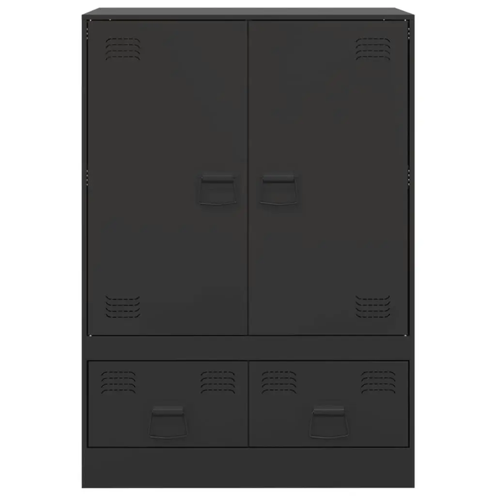 Highboard Black 67x39x95 cm Steel 841805