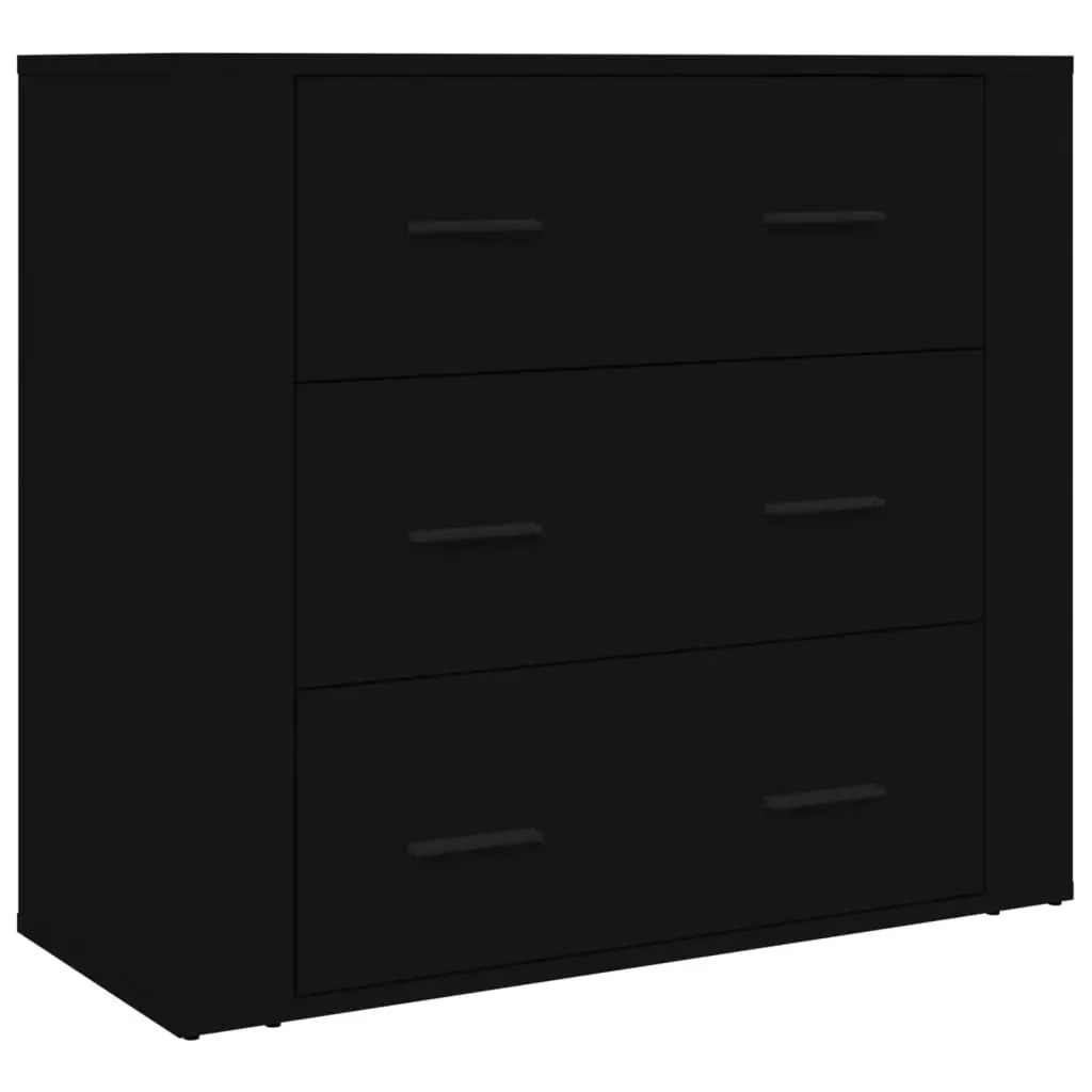 Highboard Black Engineered Wood 3185392