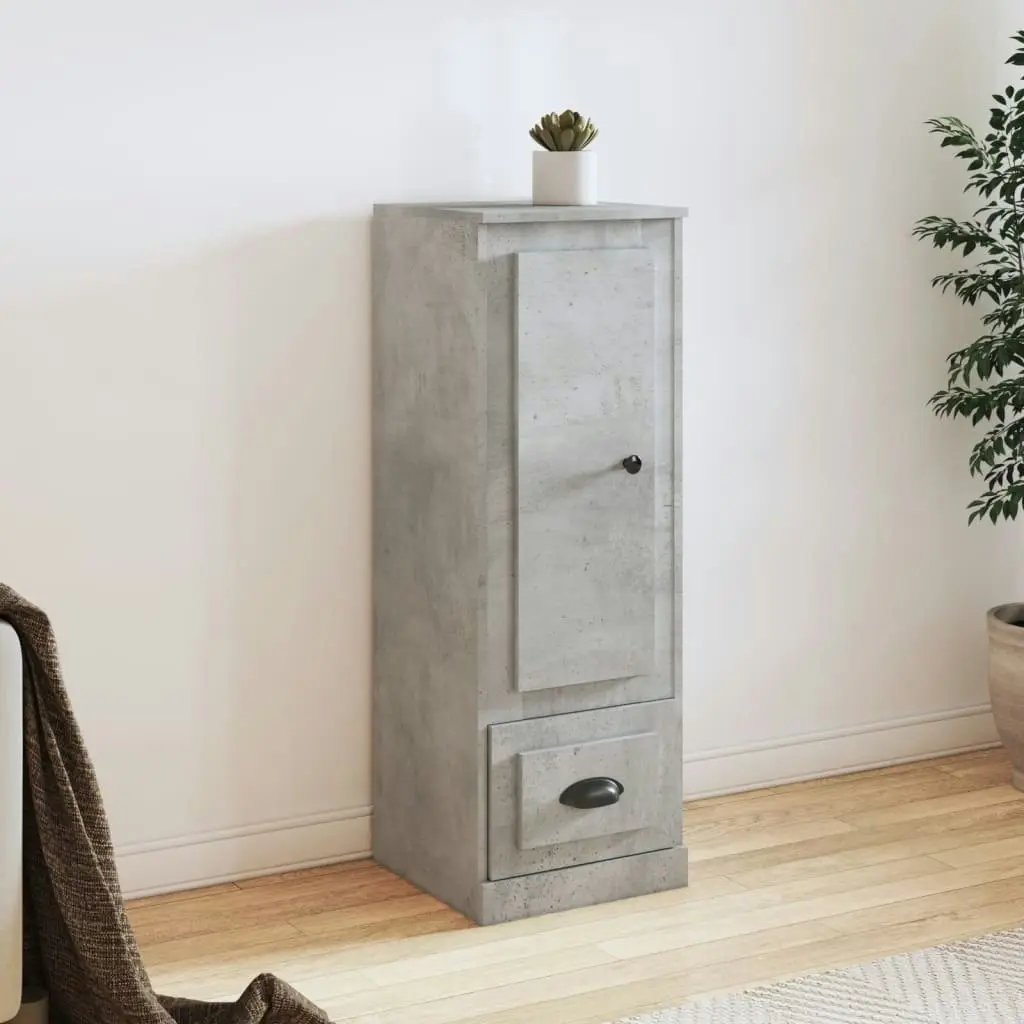 Highboard Concrete Grey 36x35.5x103.5 cm Engineered Wood 816308