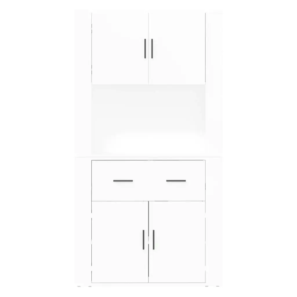 Highboard High Gloss White Engineered Wood 3185369