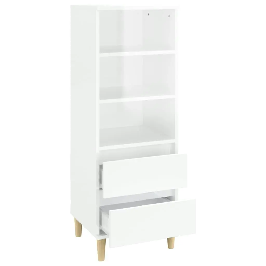 Highboard White 40x36x110 cm Engineered Wood 821236