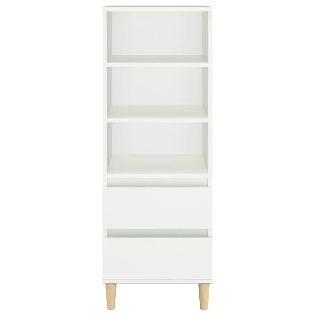 Highboard White 40x36x110 cm Engineered Wood 821236