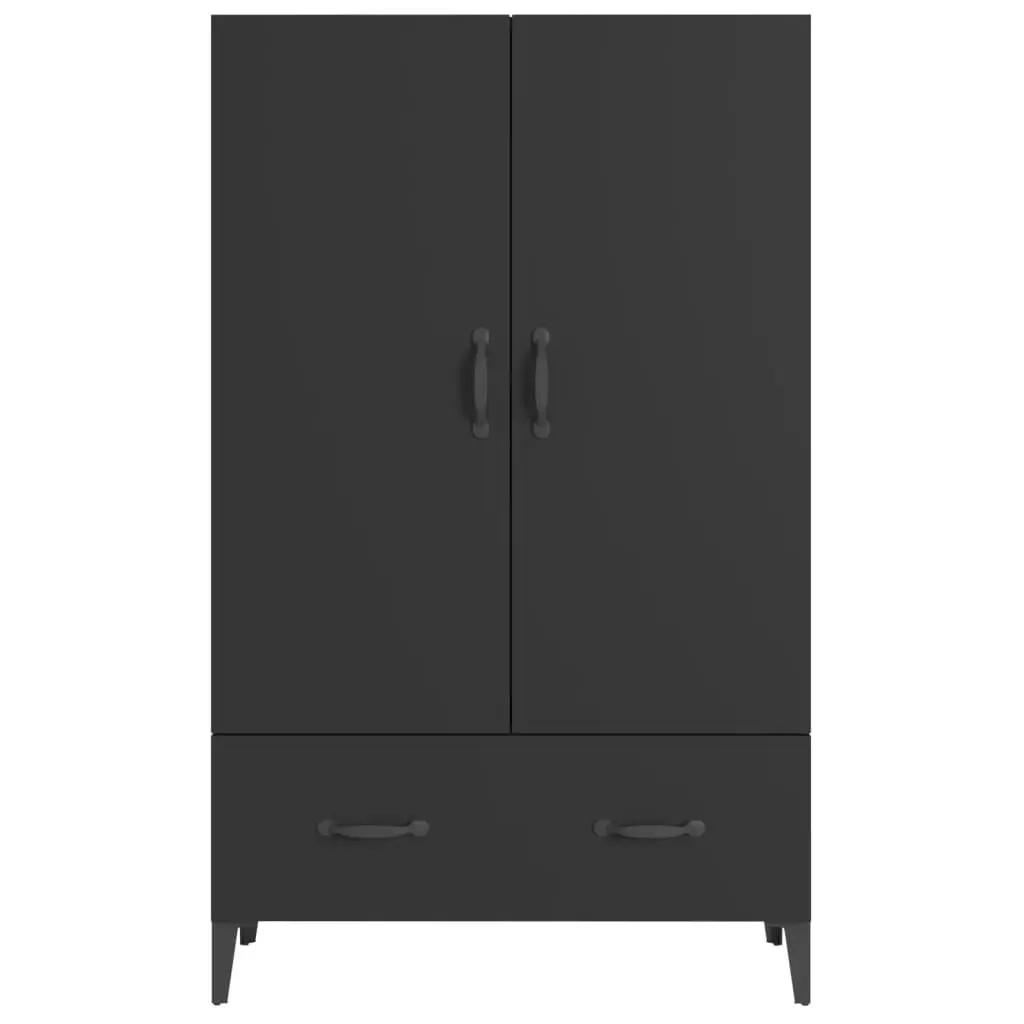 Highboard Black 70x31x115 cm Engineered Wood 812538