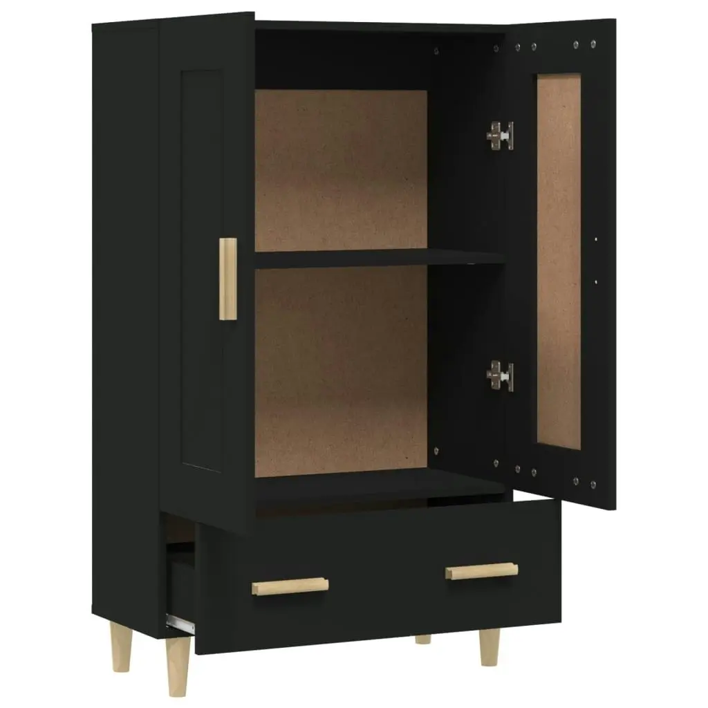 Highboard Black 70x31x115 cm Engineered Wood 812565