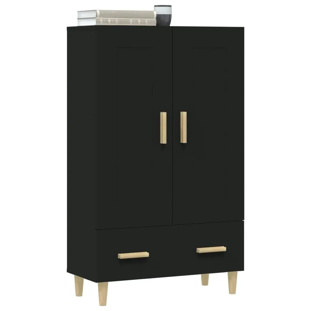 Highboard Black 70x31x115 cm Engineered Wood 812565