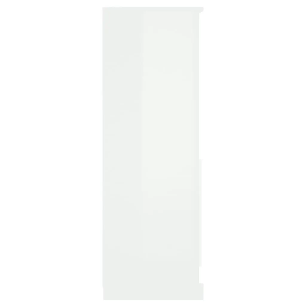 Highboard High Gloss White 60x35.5x103.5 cm Engineered Wood 816314