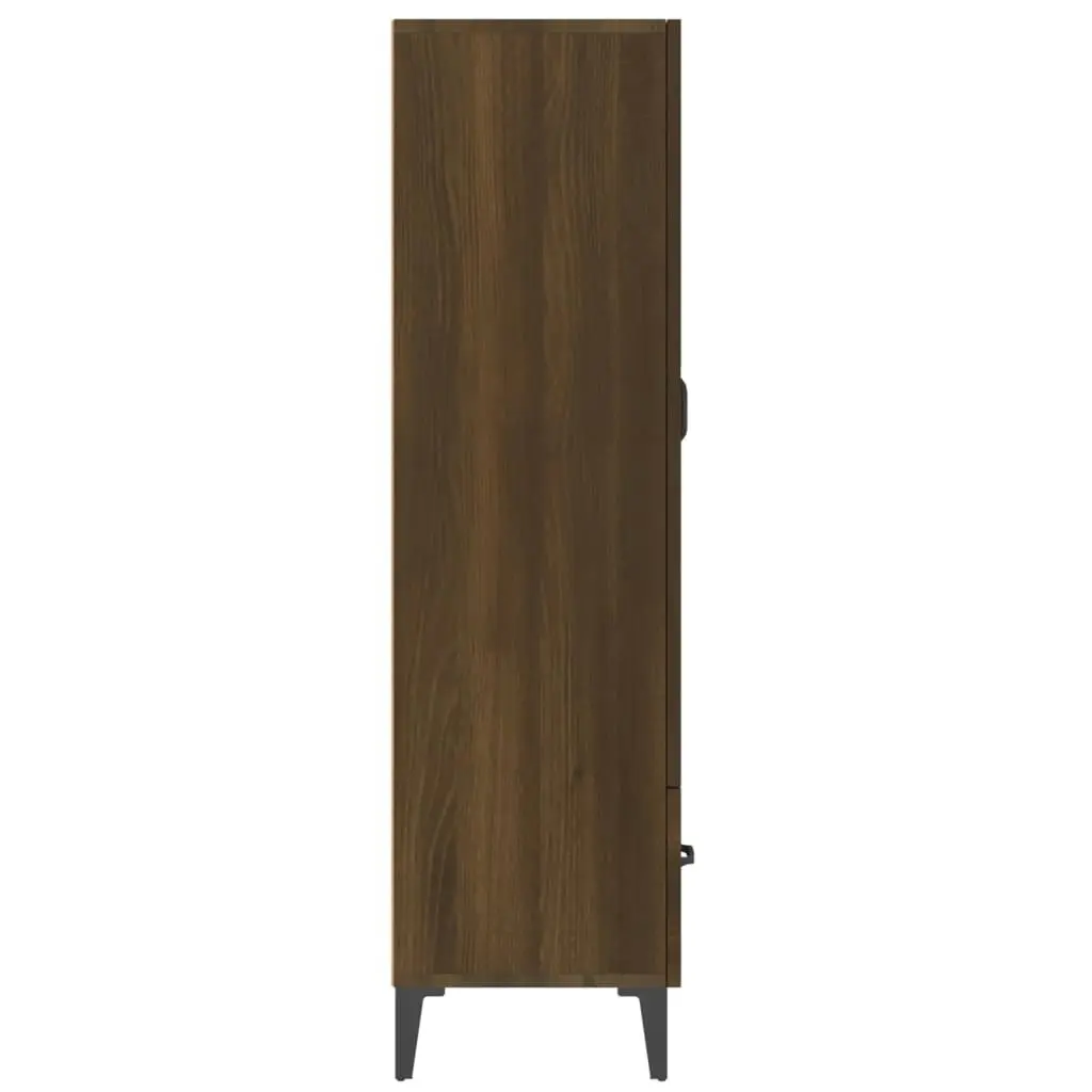 Highboard Brown Oak 70x31x115 cm Engineered Wood 817476