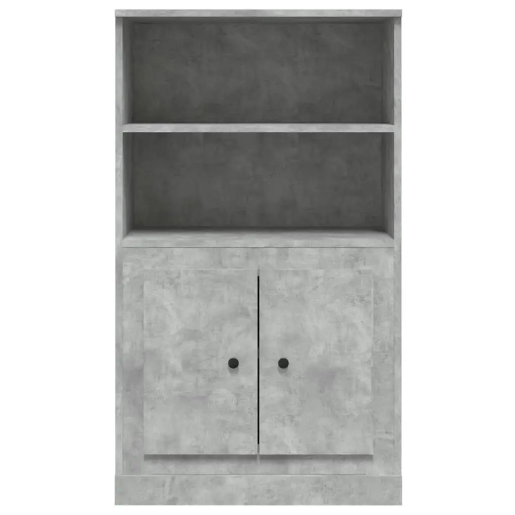 Highboard Concrete Grey 60x35.5x103.5 cm Engineered Wood 816316