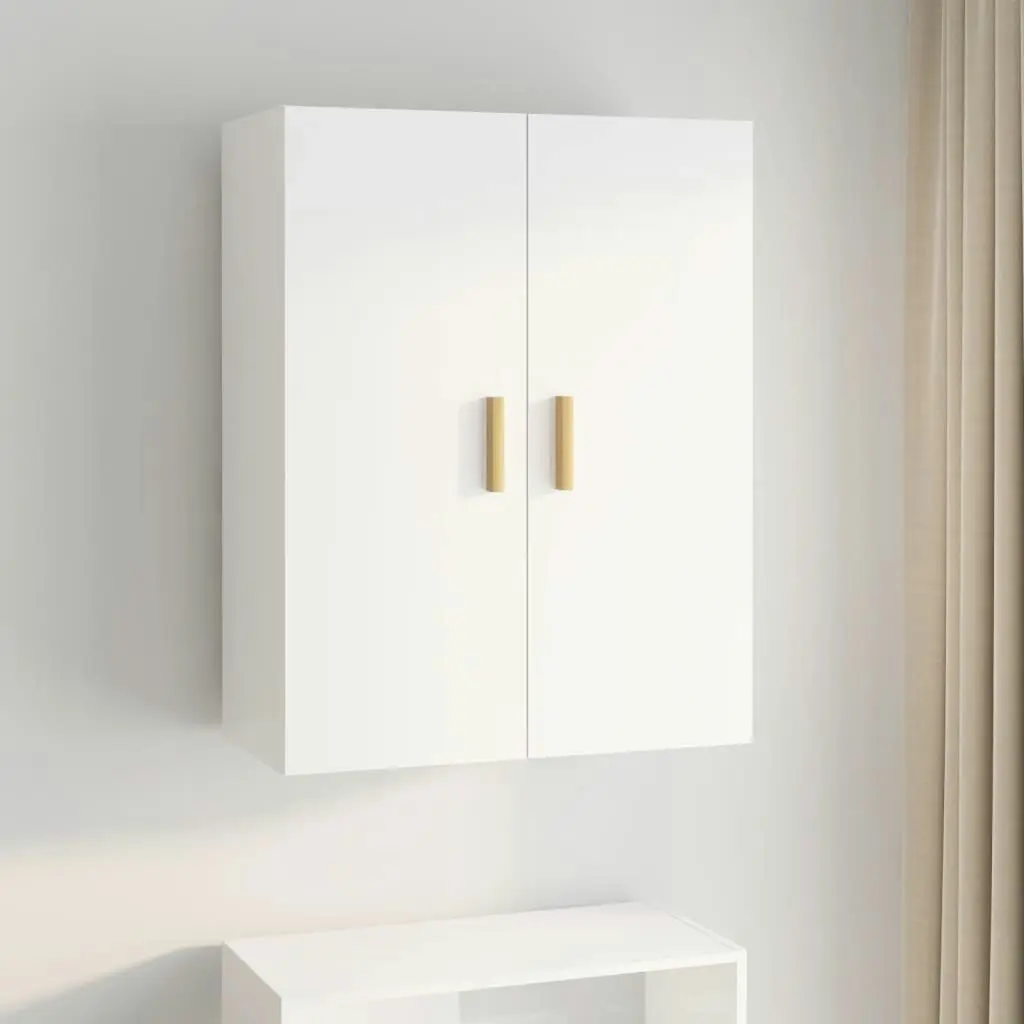 Hanging Wall Cabinet White 69.5x34x90 cm 812258