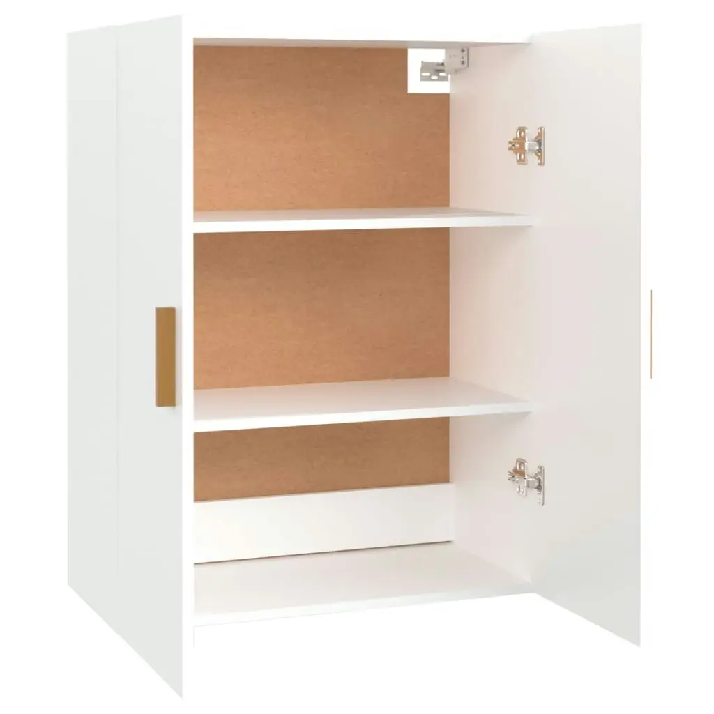 Hanging Wall Cabinet White 69.5x34x90 cm 812258