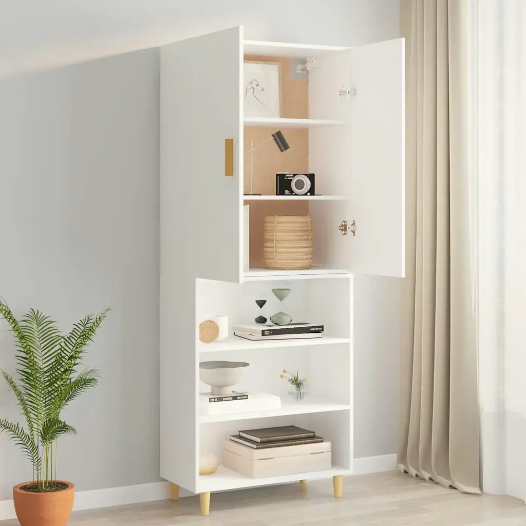 Hanging Wall Cabinet White 69.5x34x90 cm 812258