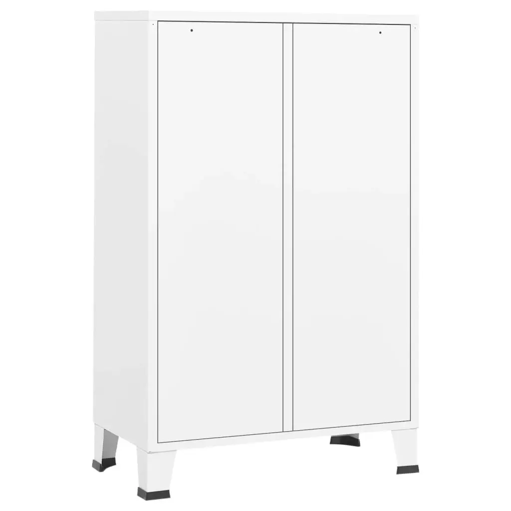 Industrial Wardrobe White 67x35x107 cm Steel 339611