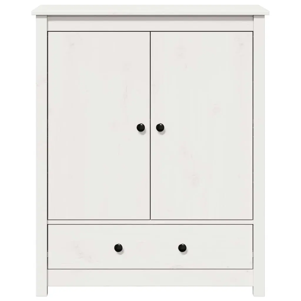 Highboard White 83x41.5x100 cm Solid Wood Pine 823515