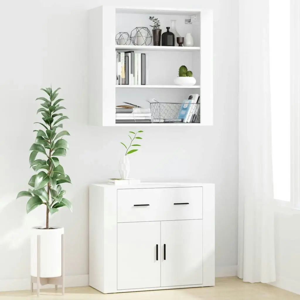 Highboard White Engineered Wood 3185375