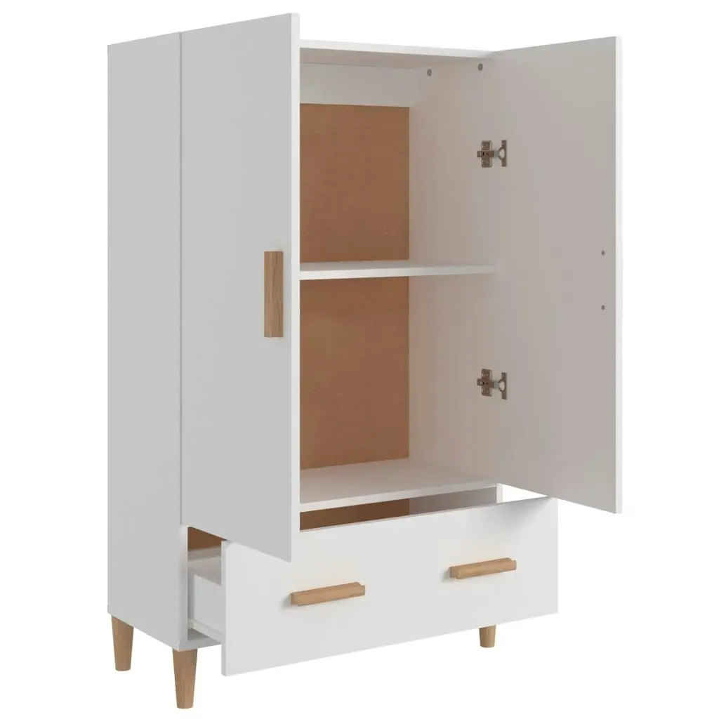 Highboard White 70x31x115 cm Engineered Wood 812528