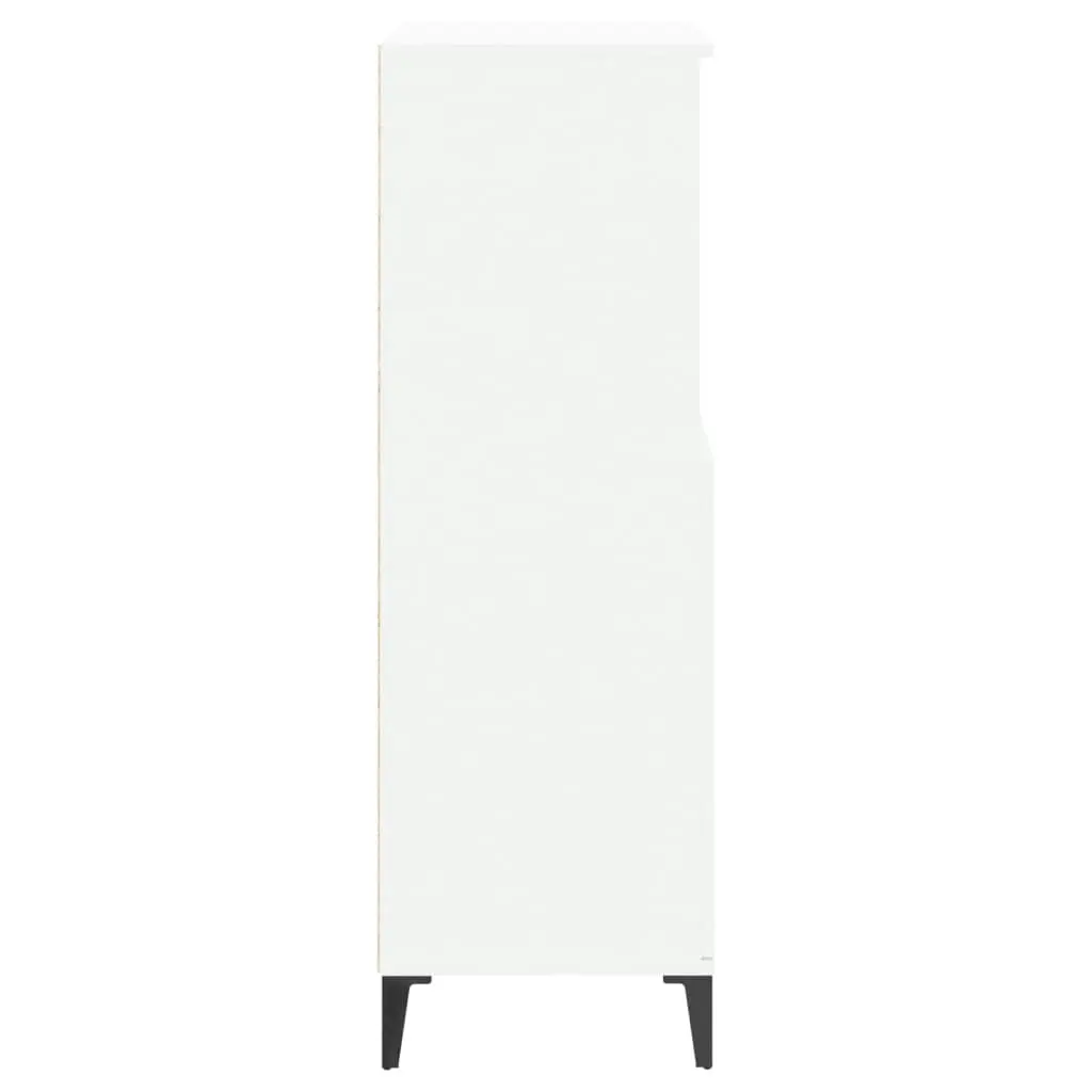 Highboard White 60x36x110 cm Engineered Wood 821228