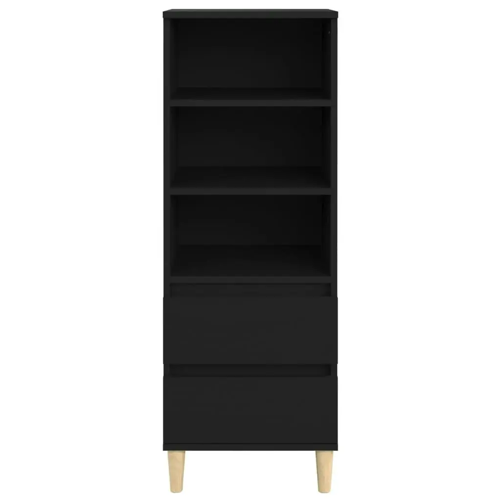 Highboard Black 40x36x110 cm Engineered Wood 821237