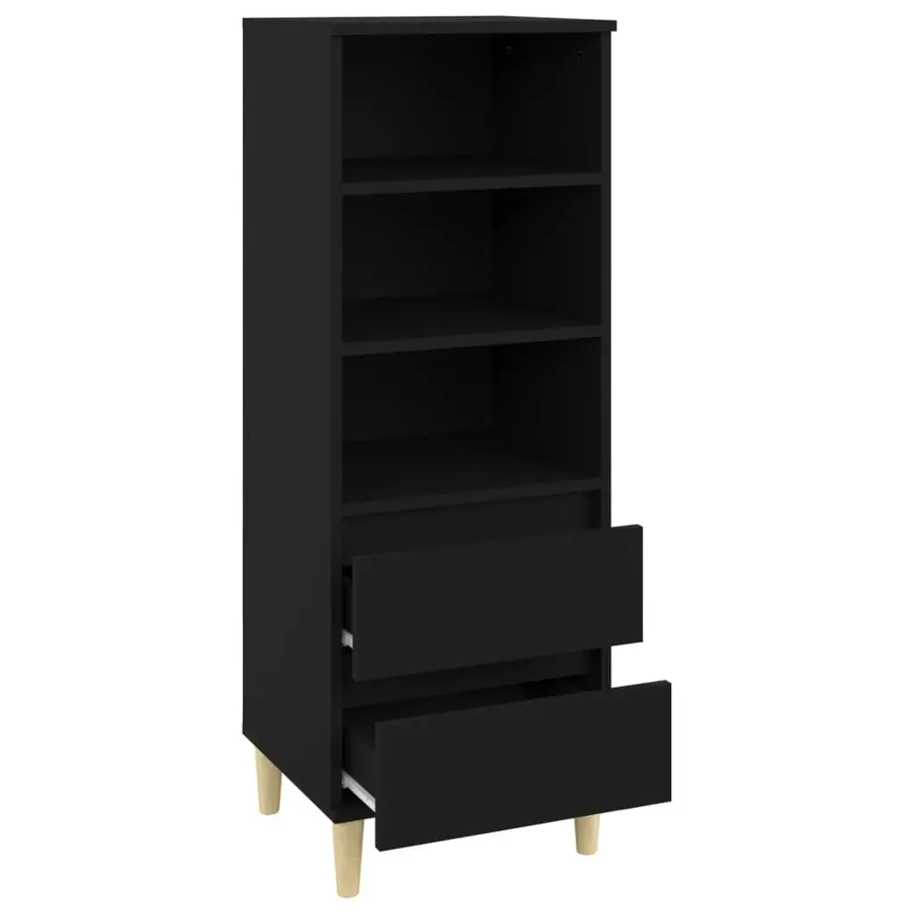 Highboard Black 40x36x110 cm Engineered Wood 821237