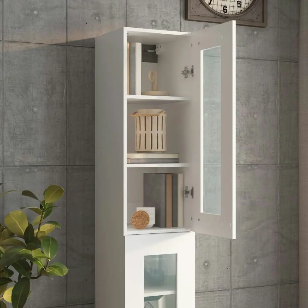 Hanging Wall Cabinet White 34.5x34x90 cm 812456