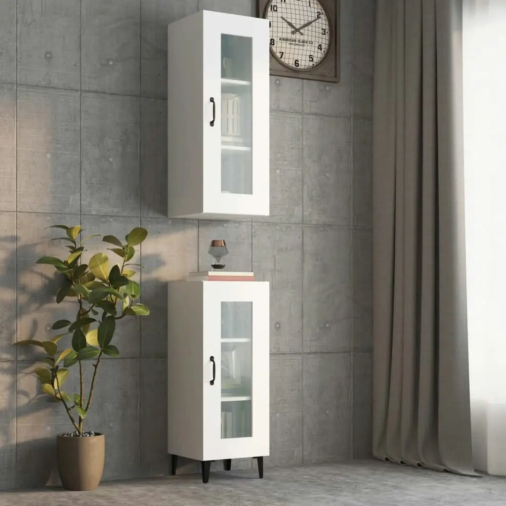 Hanging Wall Cabinet White 34.5x34x90 cm 812456