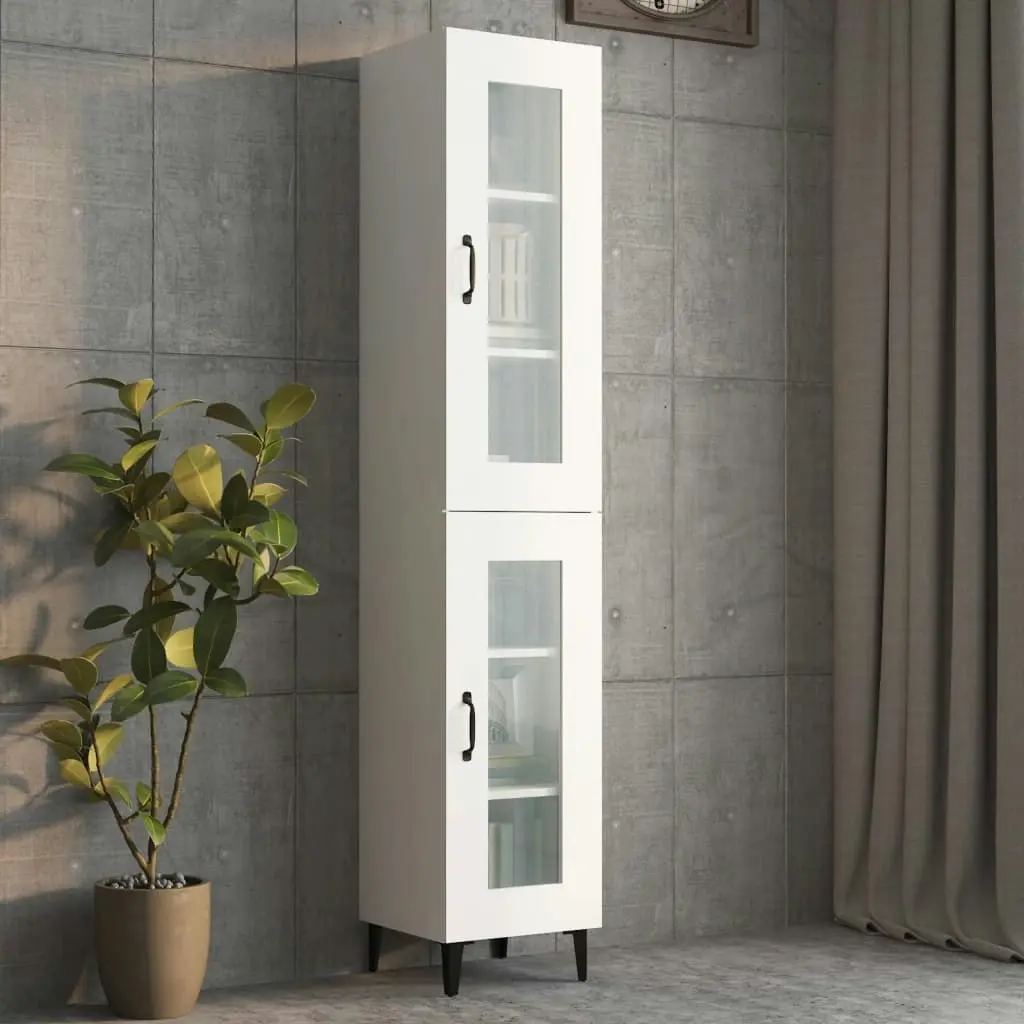 Hanging Wall Cabinet White 34.5x34x90 cm 812456