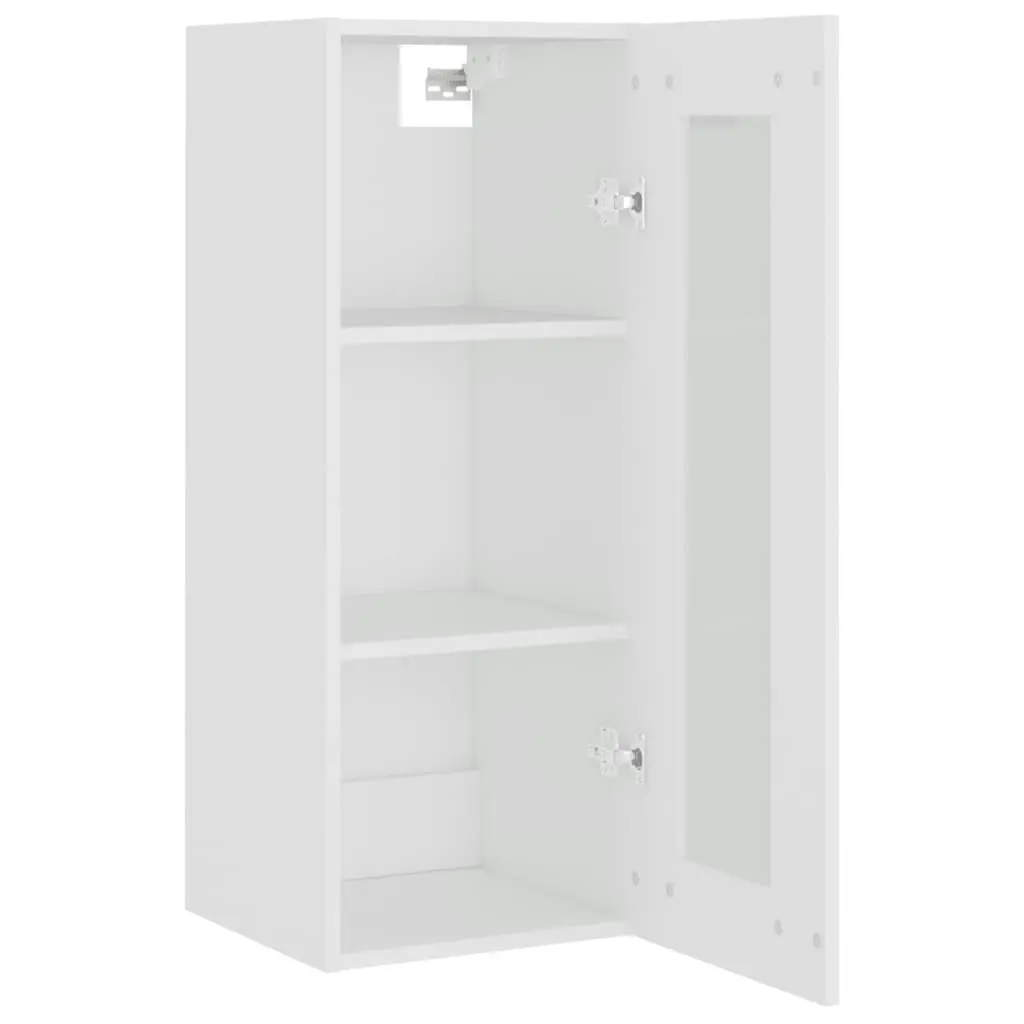 Hanging Wall Cabinet White 34.5x34x90 cm 812456