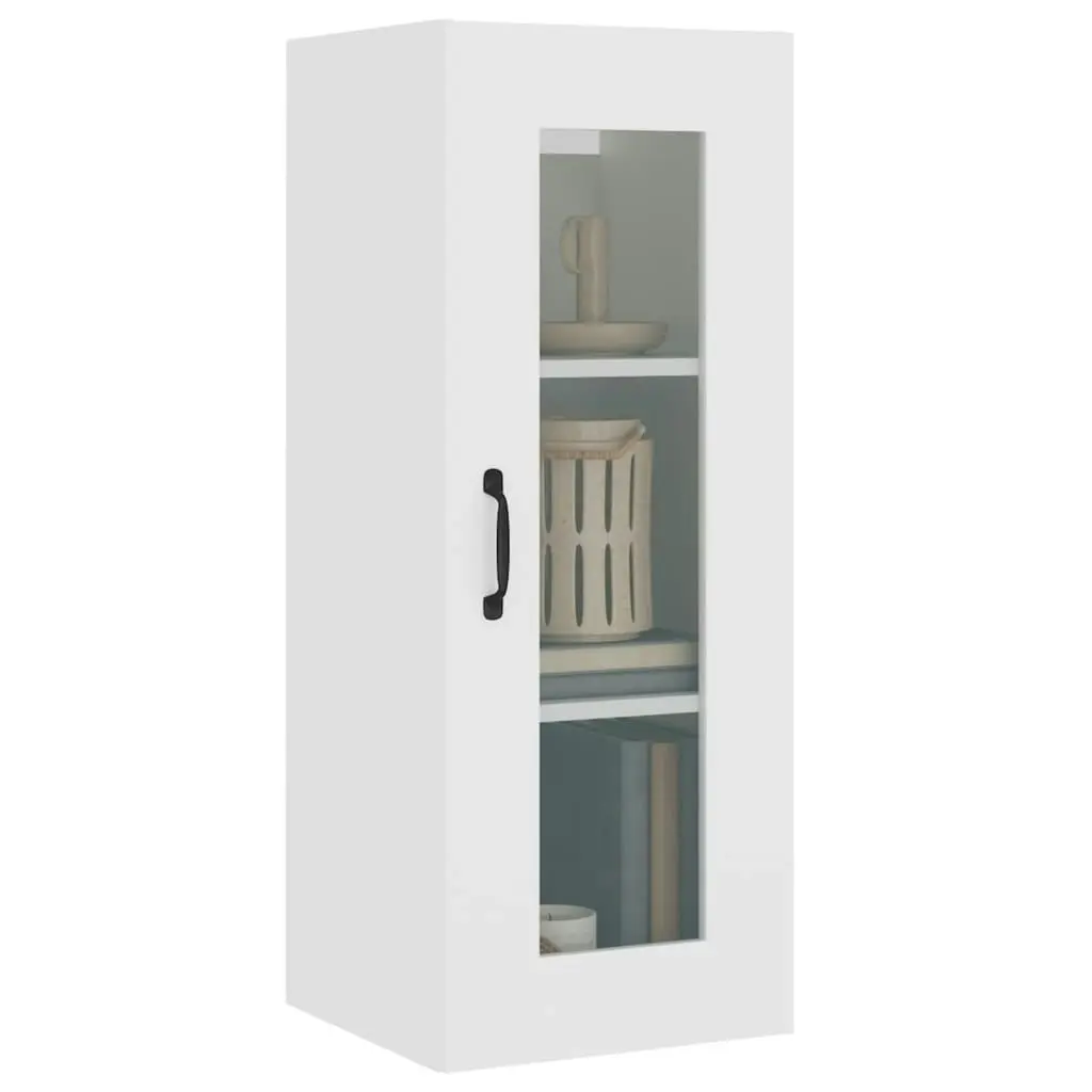 Hanging Wall Cabinet White 34.5x34x90 cm 812456