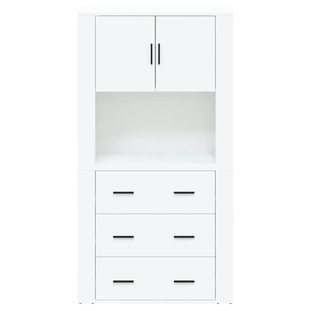 Highboard High Gloss White Engineered Wood 3185385