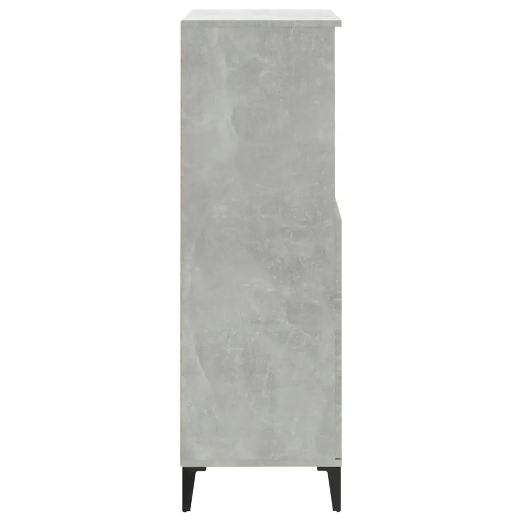 Highboard Concrete Grey 60x36x110 cm Engineered Wood 821232