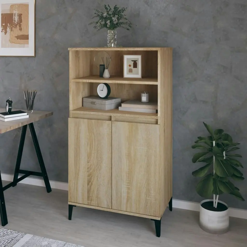 Highboard Sonoma Oak 60x36x110 cm Engineered Wood 821231