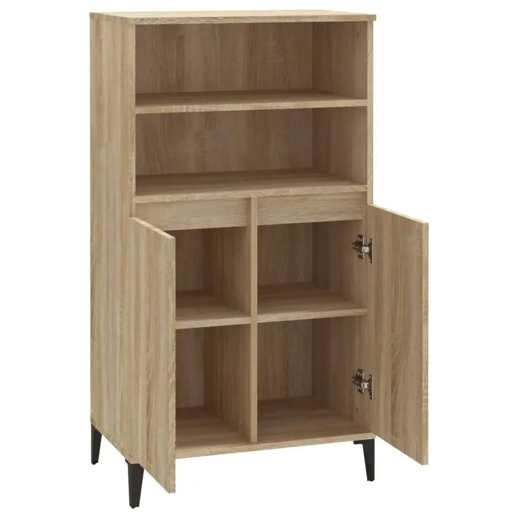 Highboard Sonoma Oak 60x36x110 cm Engineered Wood 821231