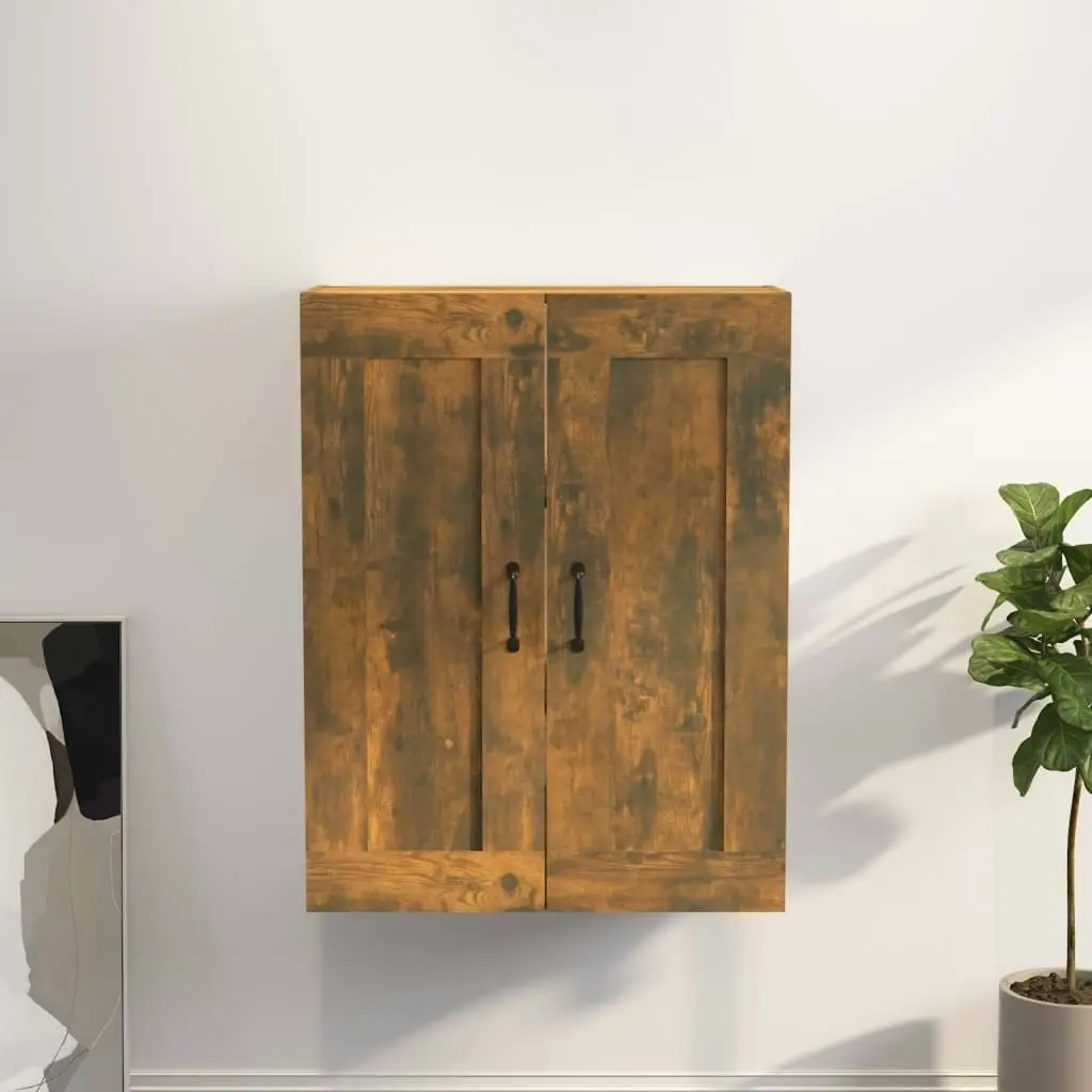 Hanging Wall Cabinet Smoked Oak 69.5x32.5x90 cm 817396