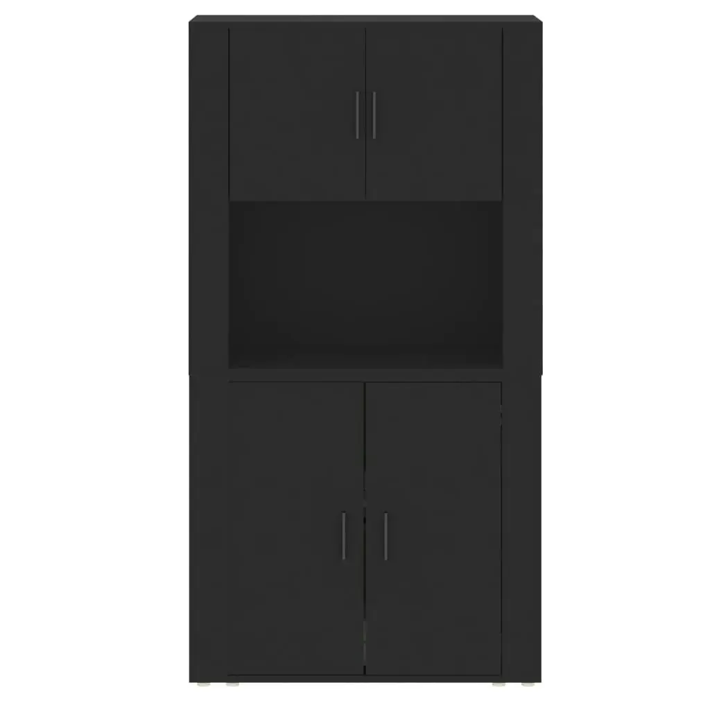 Highboard Black Engineered Wood 3185352