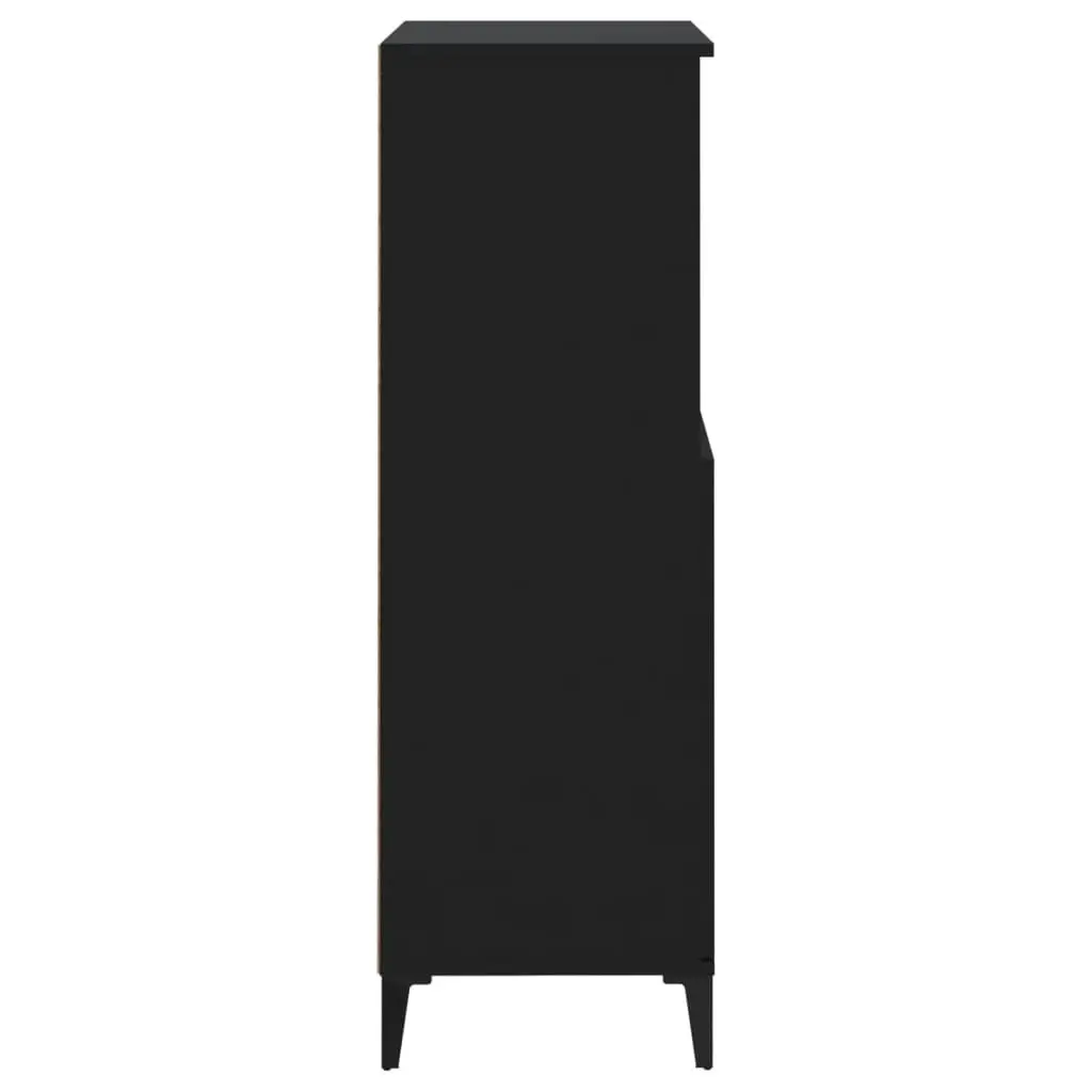 Highboard Black 60x36x110 cm Engineered Wood 821229