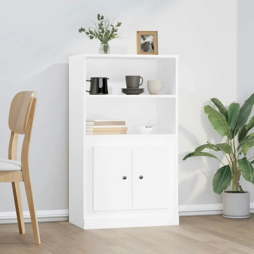 Highboard White 60x35.5x103.5 cm Engineered Wood 816312