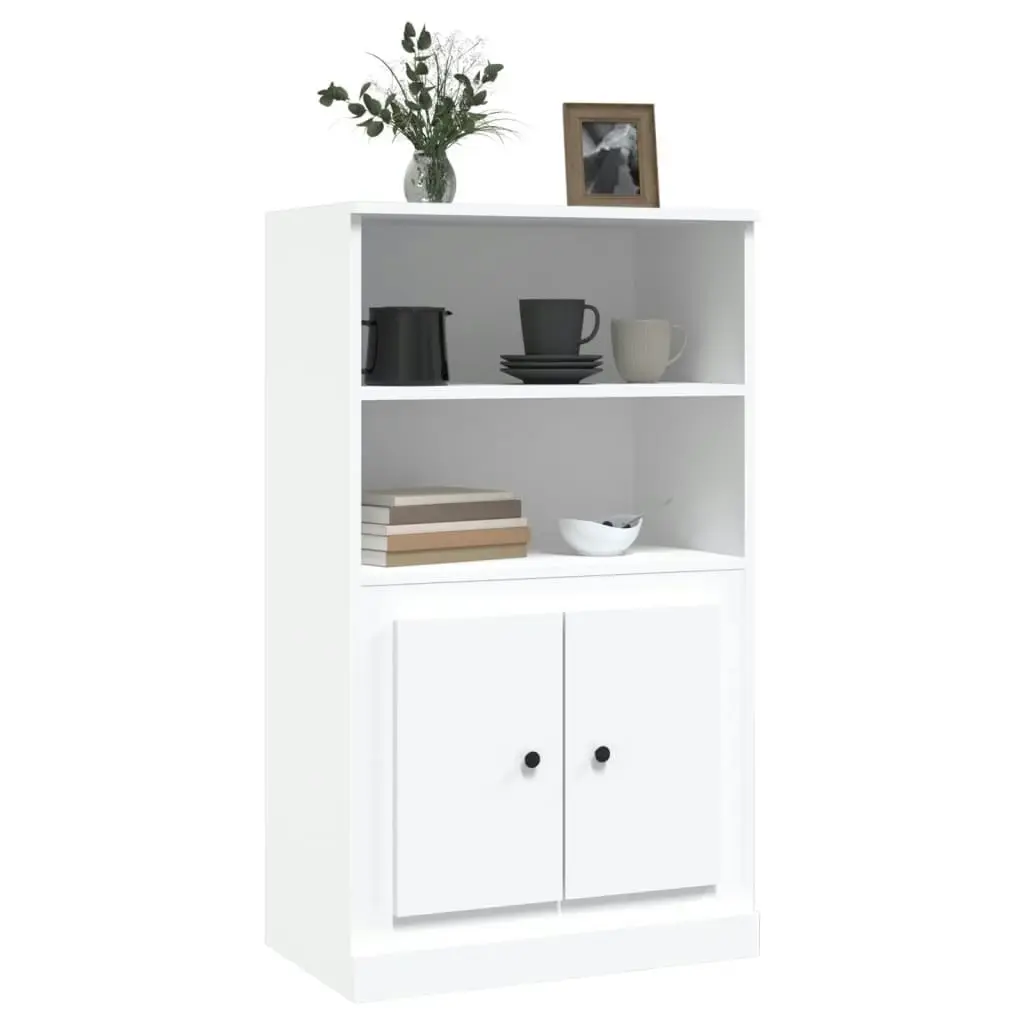 Highboard White 60x35.5x103.5 cm Engineered Wood 816312