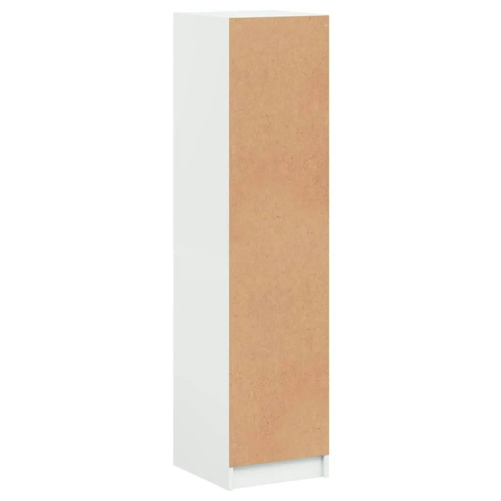 Highboard with Glass Door White 35x37x142 cm 836441