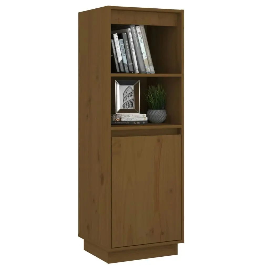 Highboard Honey Brown 37x34x110 cm Solid Wood Pine 813518