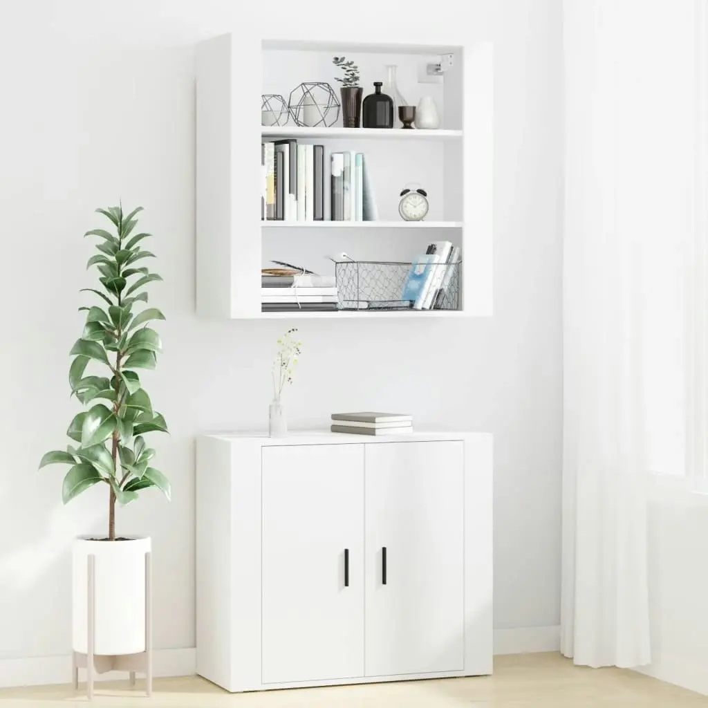 Highboard White Engineered Wood 3185359