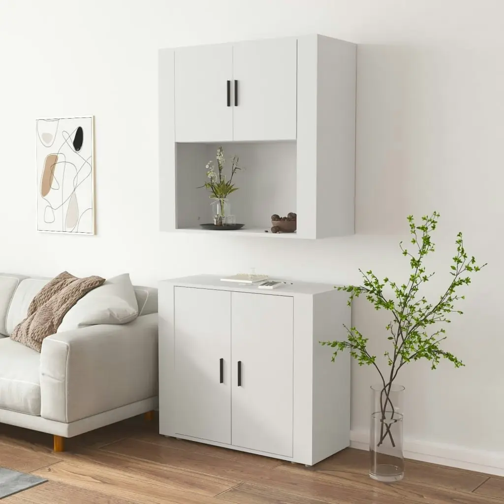 Highboard White Engineered Wood 3185351